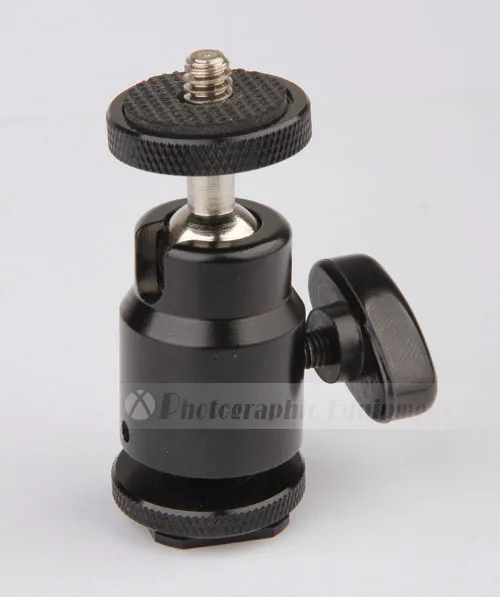 

1/4 Screw mini tripod ball head ballhead flash hot shoe adapter holder for digital camera mini camcorder