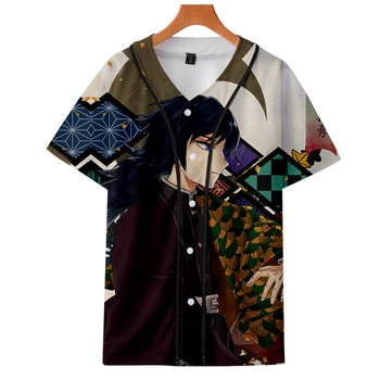 

Demon Slayer: Kimetsu no Yaiba short-sleeved baseball 3D Printed Vitale Nero Dante Cosplay 3D clothes autumn unisex lovers with