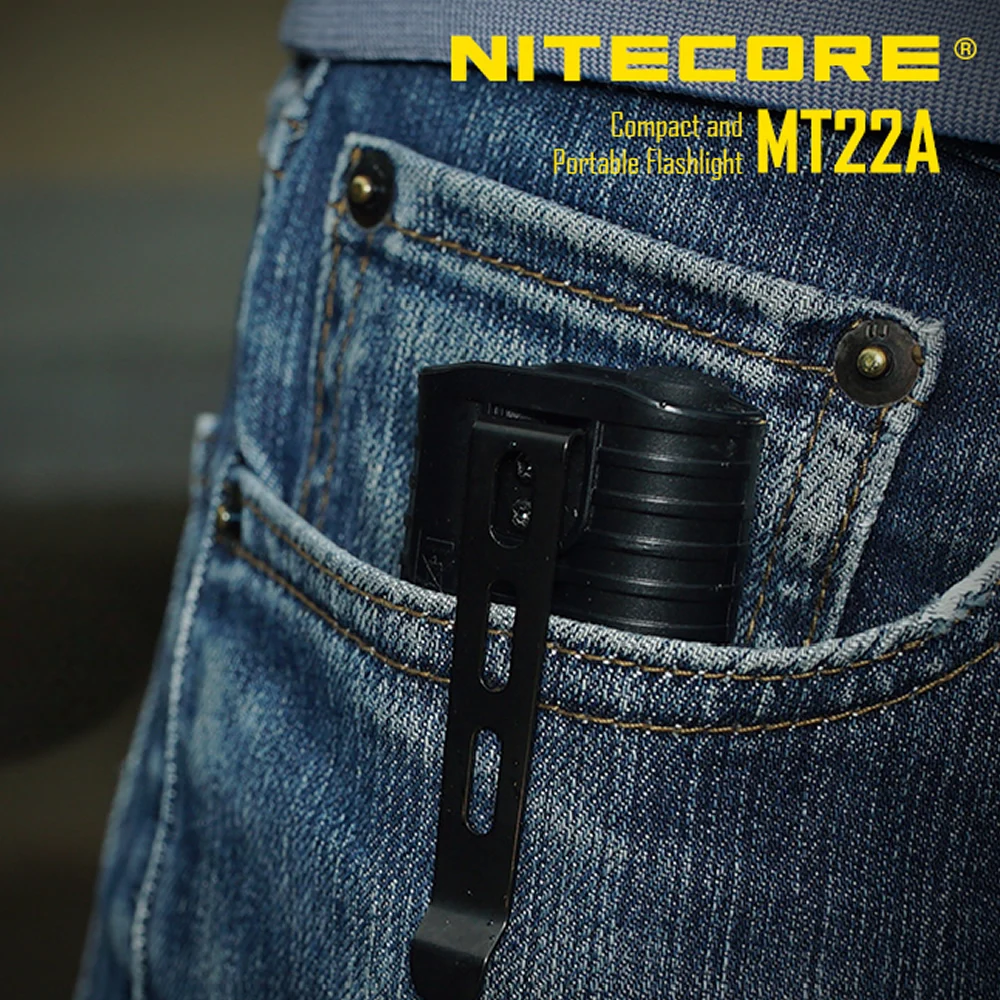 NITECORE MT22A 260 люменов CREE XP-G2(S3) светодиодный светильник, вес, размер ладони, портативный светильник-вспышка, от батареек 2AA