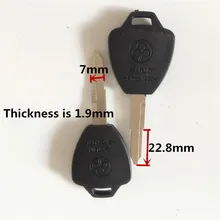 C584 левонарезной ключ пустой для электромобиля болванки ключей с пластиковой ручкой [8 шт]