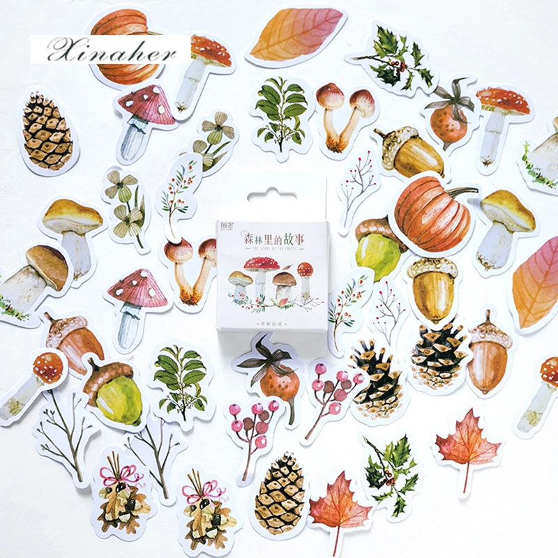

XINAHER 46 pcs/lot Plant fairy tale mini paper sticker package DIY diary decoration sticker album scrapbooking