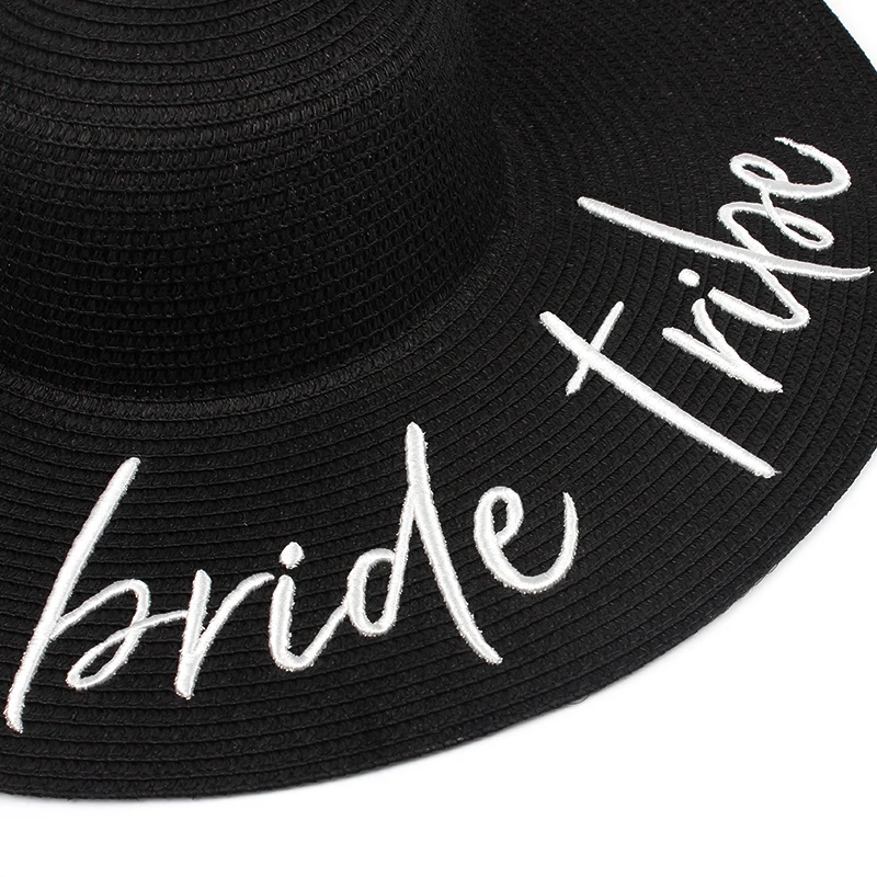 2018 new Bride Tribe beach wedding floppy Mrs Sequin Sun Hats Just married Drunk in love Honeymoon bridal party gifts favors