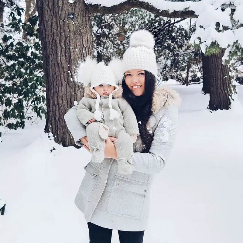 New Born Baby Romper Baby Winter Clothes Infant Girl Boy Knited Hooded Jumpers With Fur Kids Baby Outfits Jumpsuits Baby Costume (10)