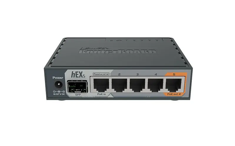 MikroTik RB760iGS hEX S гигабитный маршрутизатор Ethernet с 1 портом xSFP 5x1 0/100/1000 Мбит/с|Проводные