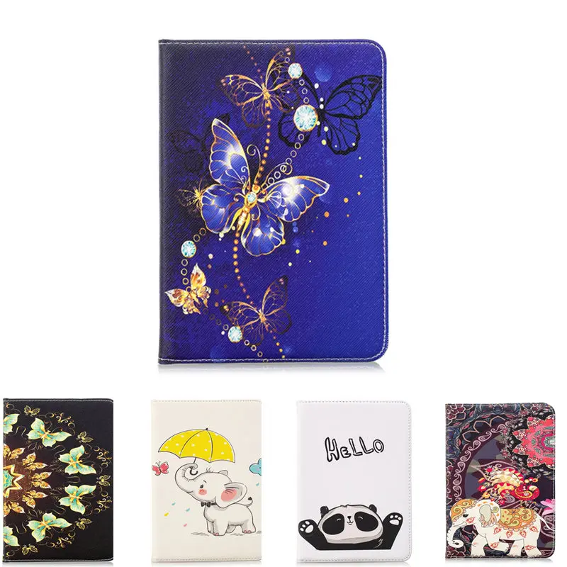 

PU Leather Printed Protective Cover Cartoon Case for New Amazon Kindle Paperwhite 4 Kpw4 2018 10th PQ94WIF 6'' E-book Ereader