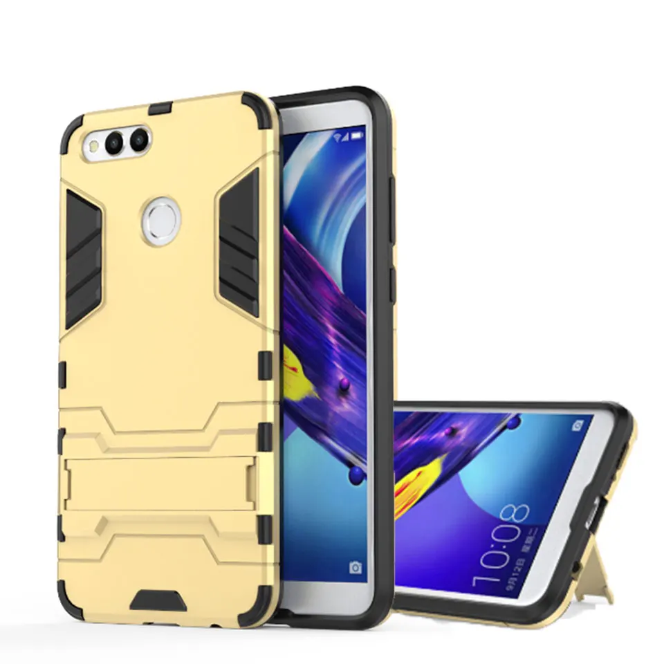 Броня анти-шок силикон + пластиковый Гибридный чехол для Huawei Honor 7x 8X 6X 5X Чехол