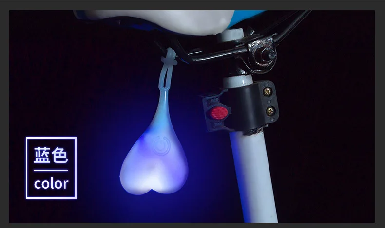 Perfect 2019 New Four colors Cycling Tail Silicone Light Bike Waterproof Night Essential LED Warning Lights Bicycle Seat Back Egg Lamp 11
