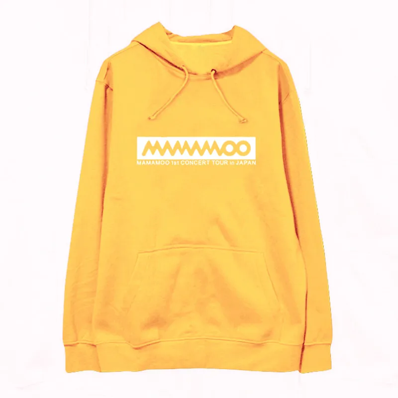 

Mainlead Kpop Mamamoo Sweatershirt Long Sleeve Hoodie Outerwears with hat Unisex