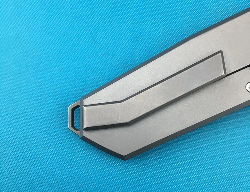 NF01 Флиппер складной нож для ежедневного использования, D2 лезвие титановый Подшипник сплава ручки Открытый Отдых Фруктовый нож, инструмент для повседневного использования