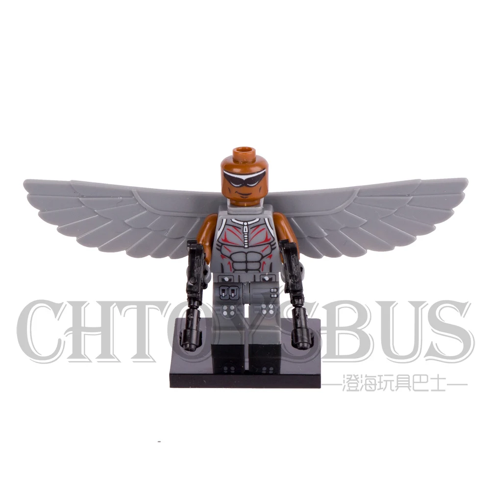 Kopen Enkele Verkoop Falcon Sam ANT MAN Wesp Janet bestelwagen Dyne Super Heroes De Avengers minifig Monteren Model Bouwstenen Kinderen Speelgoed