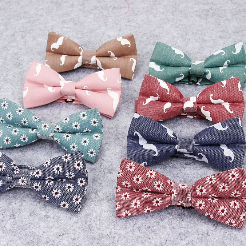 

Mens Brand New Fashion Mustache Flower Wedding Bow Ties For Man Vestido Gravatas Groom Necktie Butterfly Casual Bowtie Corbatas