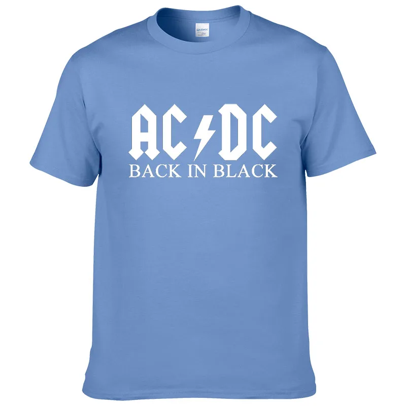 Рок группа AC DC Футболка Мужская Лето хлопок модный бренд ACDC Мужская футболка хип-хоп футболки для фанатов#149 - Цвет: 9