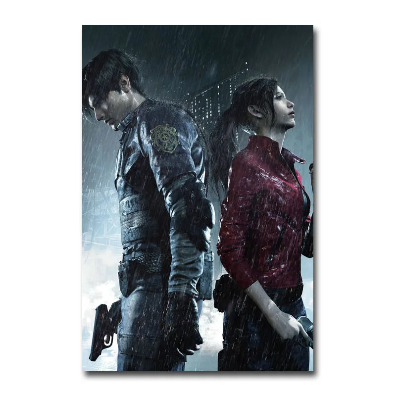 

Art Silk Or Canvas Print Resident Evil Game Poster 13x20 32x48 inch For Room Decor Decoration-002