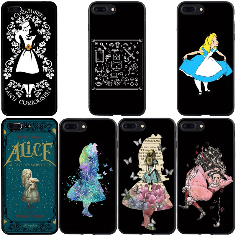 

Alice no Pais Das Maravilhas caso de telefone celular capa para o iphone 5 6 7 8 Plus Mais X XR XS Xmax Suave silicone Coque