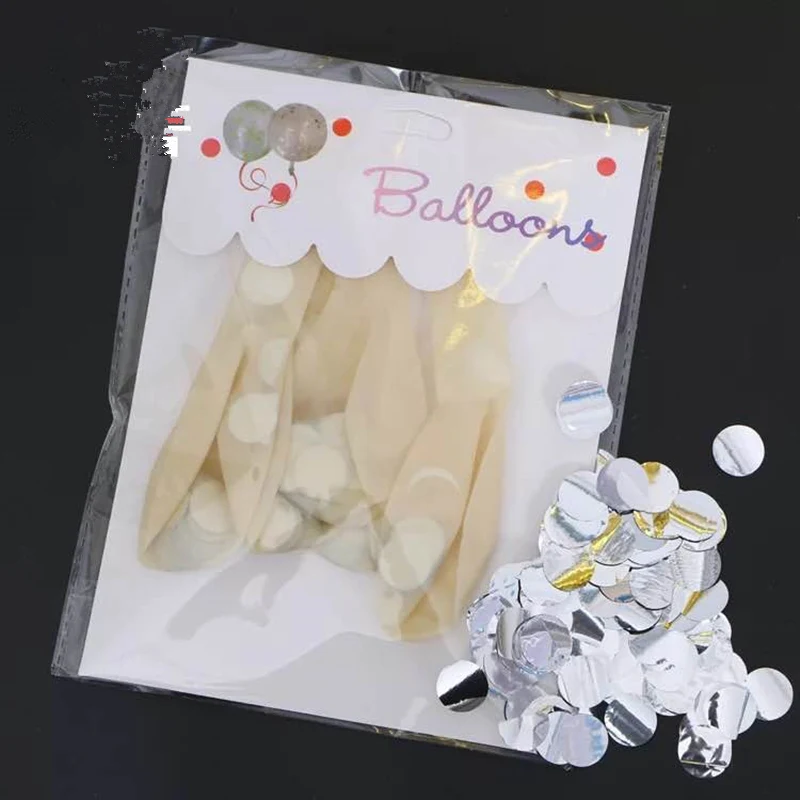 5 шт. 1" Конфетти латексный шар прозрачные баллоны вечерние украшения для свадебной вечеринки детские товары для дня рождения игрушка-воздушный шар - Цвет: Серебристый