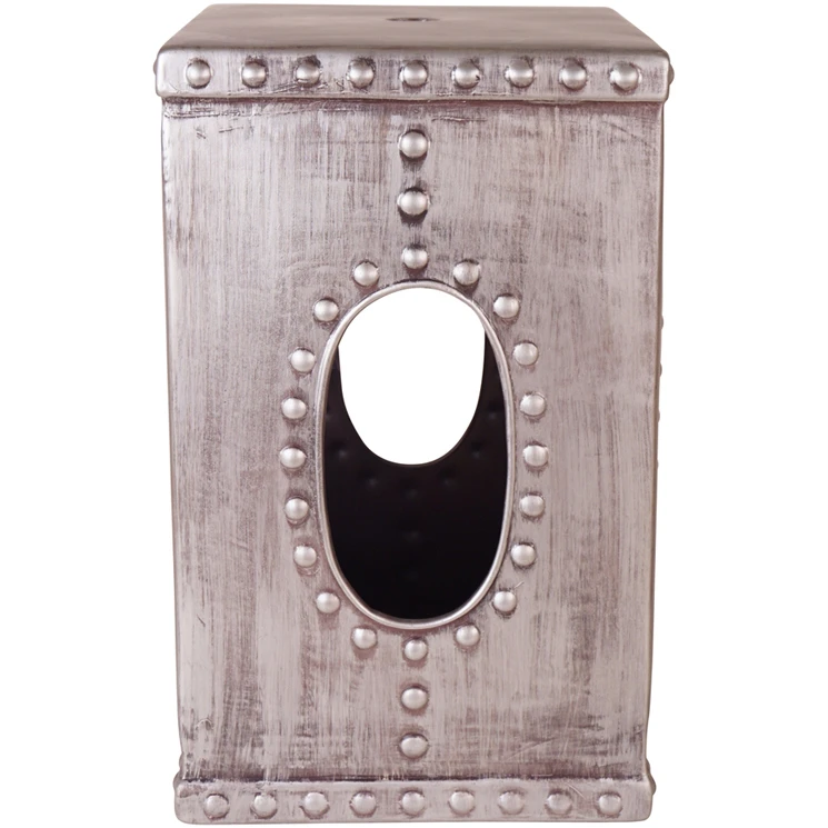 Robust Ceramic Garden Stool,  Gray