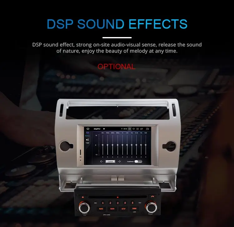 Excellent LJDA 1 Din Android 8.0 Car DVD Player For Citroen C4 Multimedia GPS Navigation Auto Radio Octa Core 4G+32G Headunit Stereo Audio 6