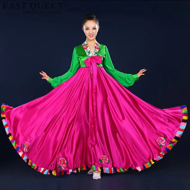 

Korean hanbok traditional dress korean wedding dance dress clothing Palace Oriantal Dance Costume For Stage FF939