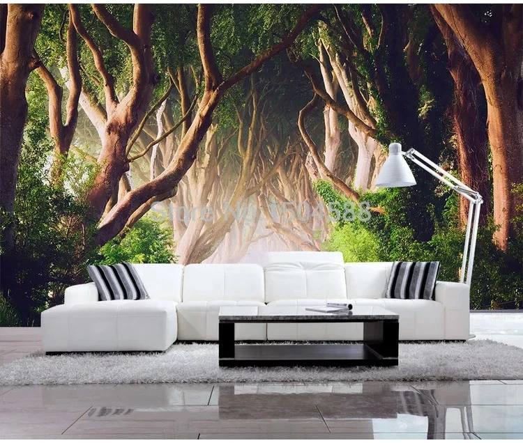 Foto Wallpaper, Mural clássico, Sala, TV, Sofá,