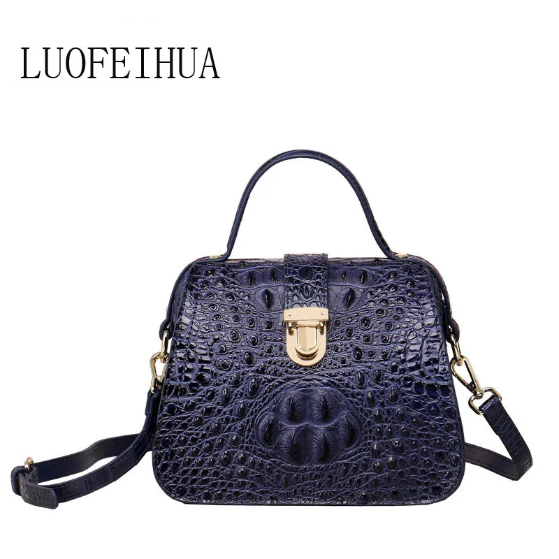 

Genuine Leather women bags for women 2019 new luxury crocodile pattern handbag brand bag handbag women's designer bag