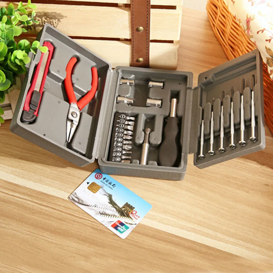 24 in 1 Home Multifunctional Toolbox 3 layer Design Plastic Box For