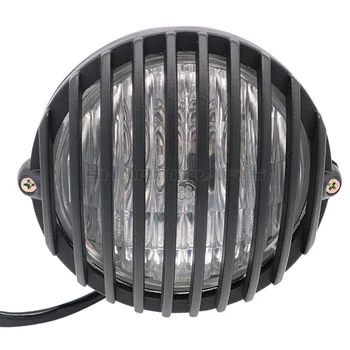

Motorcycle Vintage Grill Headlight Lighting Front Head Light Lamp For Triumph Bonneville Scrambler T100 T214