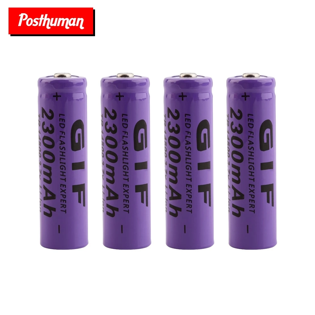 

1/2/4/6/8 Pcs 14500 2300mAh Li-ion Batetry For Remote Control E-cigarette Flashlight 3.7V 14500 Rechargeable Lithium Batteries