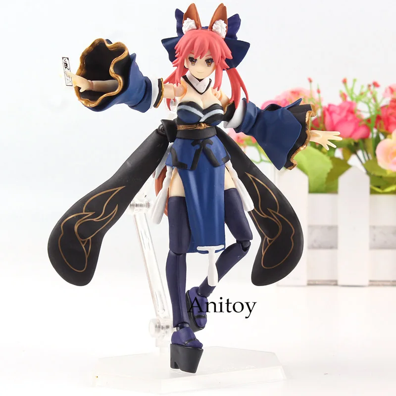 Аниме Fate Extra Fate Grand Order Кастер Tamamo No Mae Figma 304 ПВХ Фигурки Модель Кукла игрушка подарок 14,5 см