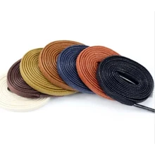 New Flat Waxed Shoelaces Dress Canvas Shoe Lace Sneaker Boots Shoe Laces Unisex Strings Shoelace Colors D01913