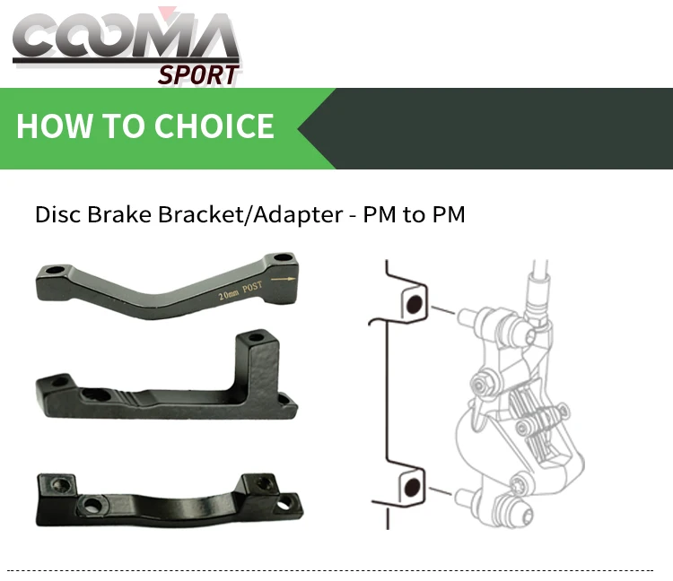 Кронштейн для MTB дискового тормоза, 180 передний PM до PM, 20 мм пост, 40 мм пост, 203 F/R PM-PM дисковые тормозные адаптеры, различные модели