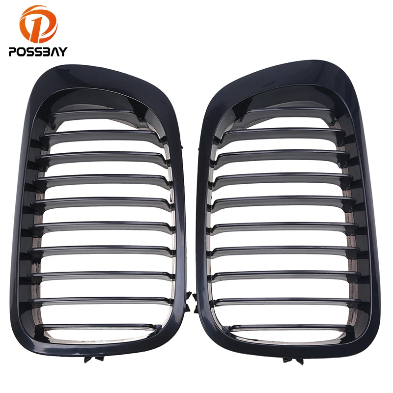 POSSBAY Auto Replacement Racing Grills Car Front Kidney Grille for BMW