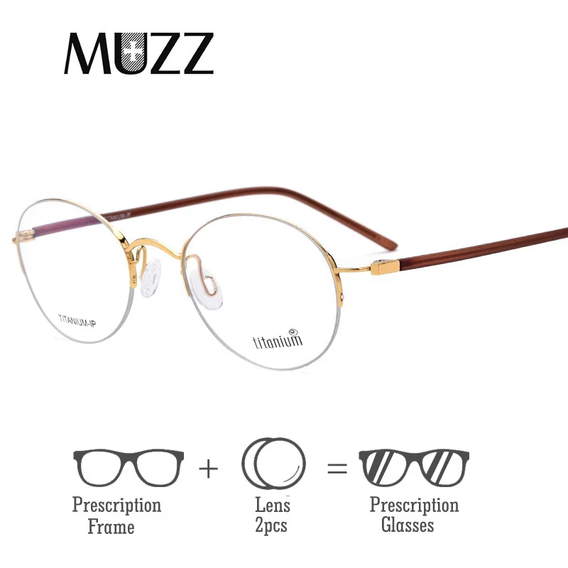 Myopie Frauen c5 Reines Brille Rahmen c3 Optische Halbe C1 Semi c4 Ultraleicht c2 Brillen Titan randlose Männer 5wwUaxrI8q