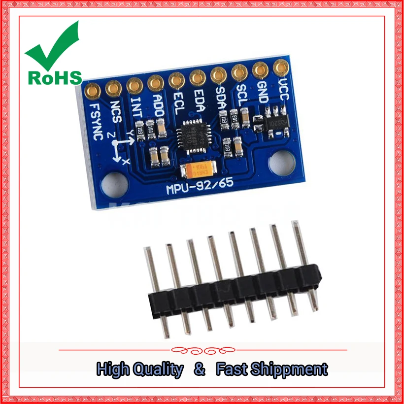MPU-9250 девяти осевой 9 сенсорный модуль I2C / SPI связи и плата | Электронные компоненты