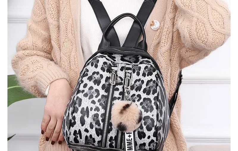 women backpack leopard mini backpack_13