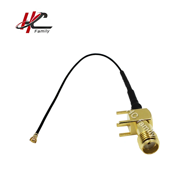 5pcs/lot Sma Female Adapter Cable 90 Degree Crimp Pcb Mount To Ipex Ipx