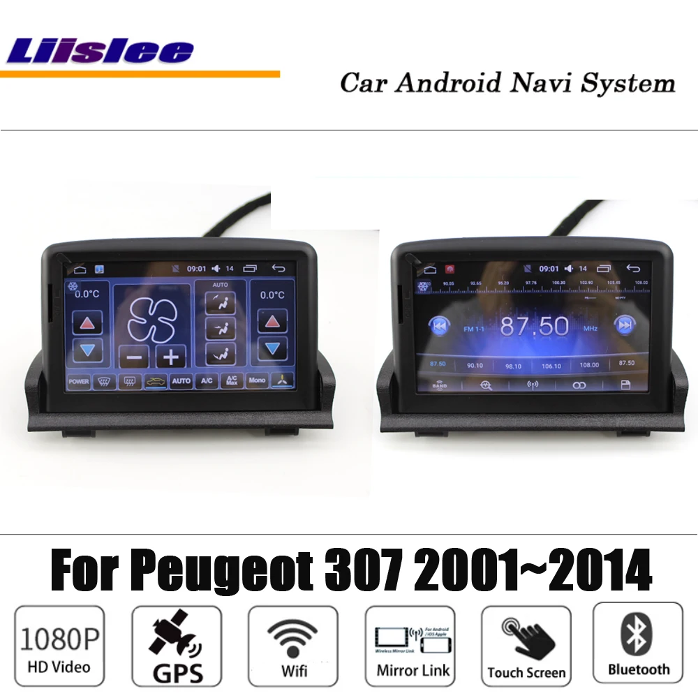 Liislee Android для peugeot 307 2001~ стерео радио BT Wifi камера Carplay gps Navi карта навигационная система Мультимедиа