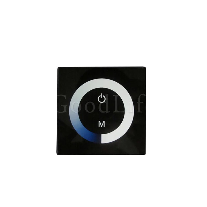

LED Touch Panel Dimmer,DC12-24V input,max 8A output,Wall Switch for LED bar light or led strip,TM06
