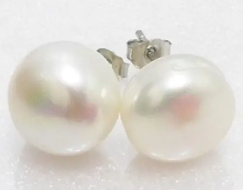 

Free Shipping >>>>LUXURIOUS 12-13mm PERFECT SOUTH SEA NATURAL PEARL DANGLE EARRING 14K GOLD