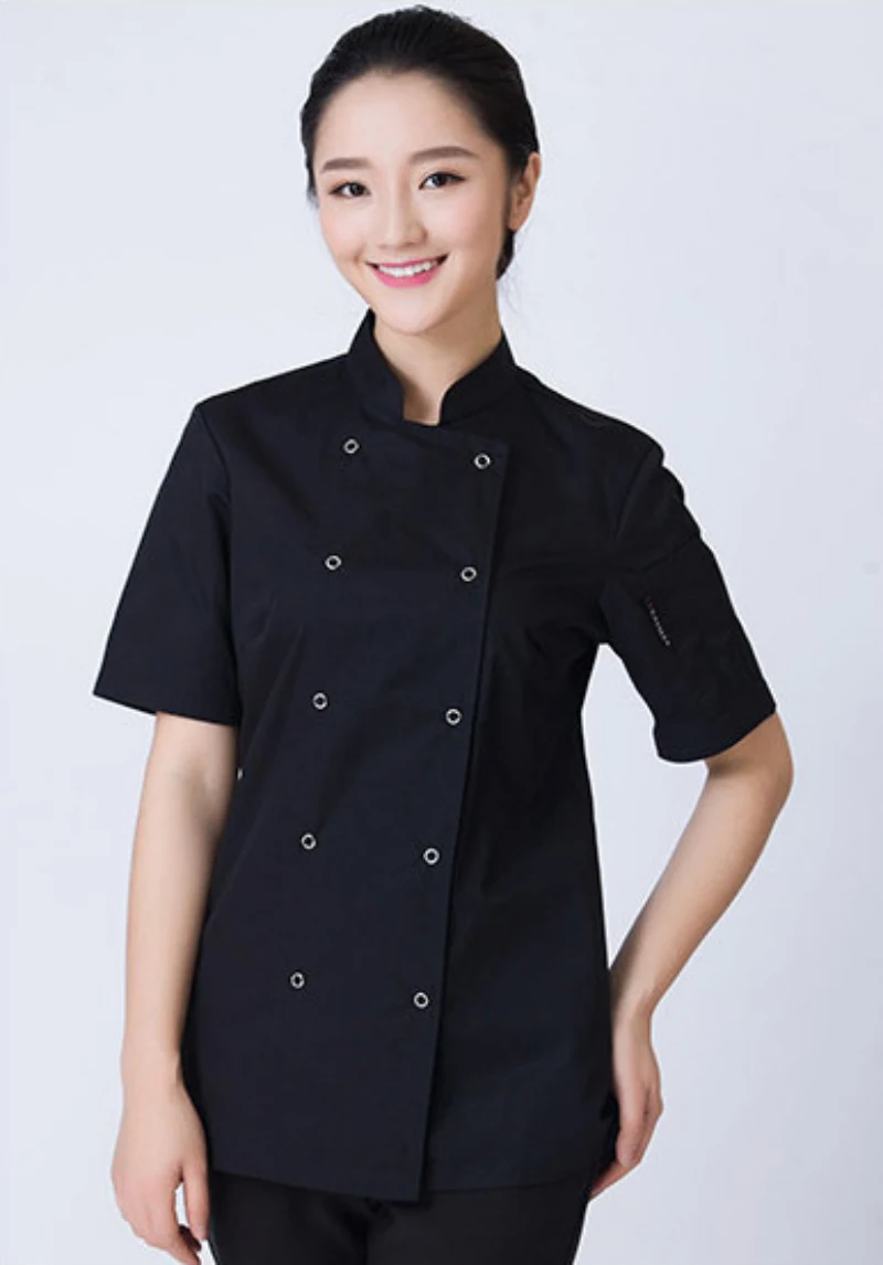 2017 Rushed Top Fashion Summer 2017 Women's Short Sleeve Chef Uniform