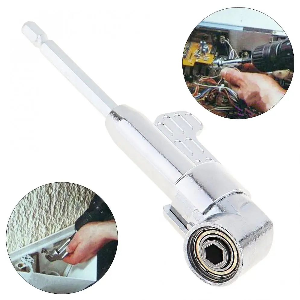 

1/4 Inch Magnetic Bit Angle Driver Screwdriver Bits 105 Degree Adjustable Angle Bit Driver Adapter Screwdriver Head Angle Driver