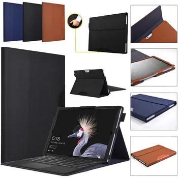 

Smart Ultra-Slim Auto Sleep/Wake Up Cover for Microsoft Surface Pro4 Pro5 Pro6 12.3'' Flip Stand Cover Tablet Protective Shell