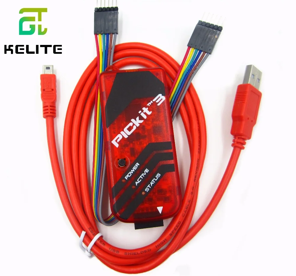 Free Shipping 1set PIC PICKit 3 PICKit3 Programer PIC Kit3 PIC Simulator