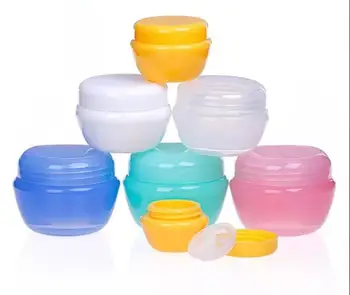 

300pcs 5-30g Cosmetics Jar Box Makeup Cream Cosmetic Bead Storage Pot Container Round Bottle Portable Plastic Case drop shipping