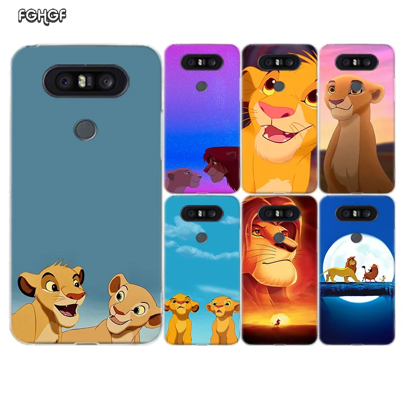 

Simba the Lion King Painted Pattern Soft Rubber Case For LG Q8 Q7 Q6 G6 G7 G5 G4 V40 V30 V20 V10 K8 K10 2018 2017 Cover