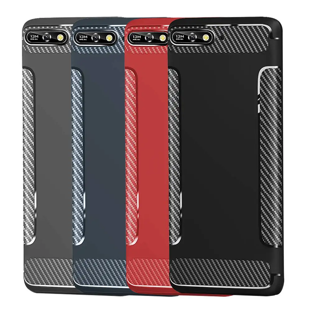 Matte Phone Covers Cases For HUAWEI Honor 7A 16GB 32GB Carbon Case Honor7A Pro Dual Soft Silicon TPU Mens Woman |