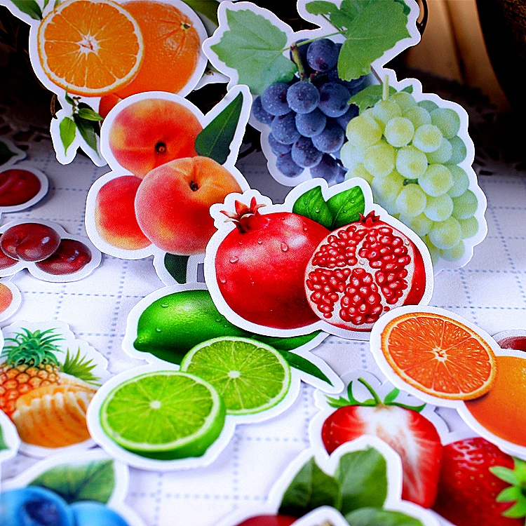 

26pcs Creative Kawaii Self-made Fruits Articles Scrapbooking Stickers /decorative Sticker /DIY Craft Photo Albums