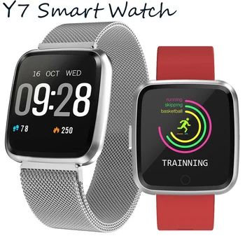 

Timethinker Y7 Smart Watch Men Sports Reloj Deportivo Blood Pressure Heart Rate Monitor Fitness Tracker Looks Like Fit bit Versa
