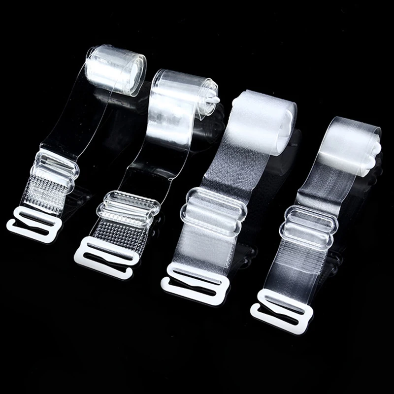 Buy 1.8cm Wide Women Adjustable Invisible Bra Strap Elastic Clear Bra Straps