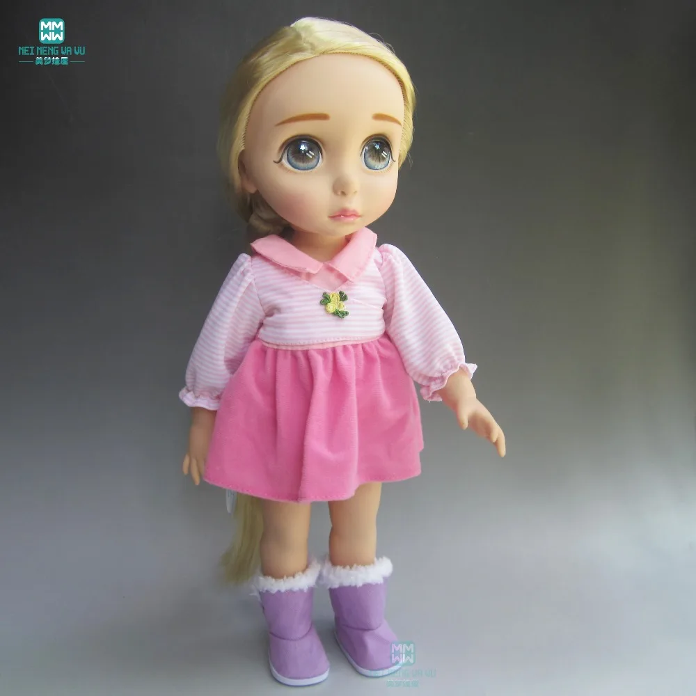 

Pink fashion dress Clothes for dolls fits 40cm-43cm Anna Elsa salon dolls