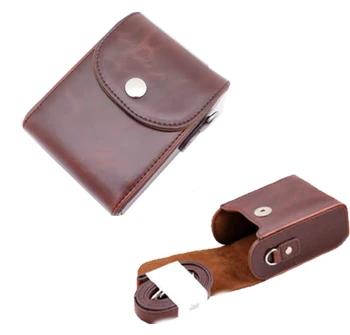 

New Vintage PU Leather Camera Bag Case For Olympus SZ31MR SZ17 SZ16 SZ15 SZ14 SH60 SH50 With Strap